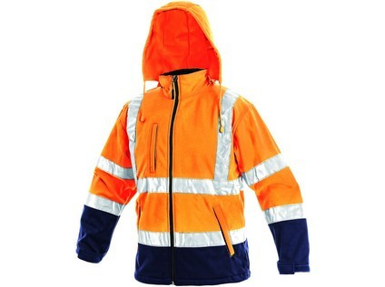Levně Pánská reflexní bunda DERBY, oranžovo-modrá, vel. XL