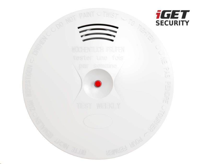 Levně iGET SECURITY EP14 - Bezdrátový senzor kouře pro alarm iGET SECURITY M5